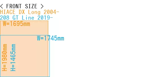 #HIACE DX Long 2004- + 208 GT Line 2019-